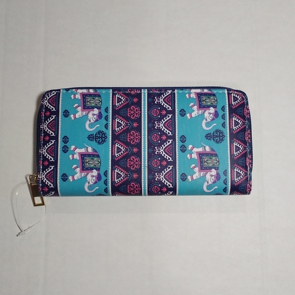 Women's Boho Wallet, Zipper Wallet - Picture 2 of 5